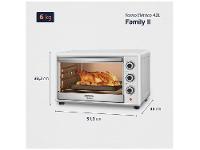 Forno Elétrico de Bancada Mondial Multifuncional 42L Branco e Prata Grand Family II FRN-42-W - 7