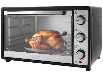 Forno Elétrico de Bancada Mondial Multifuncional 52L Preto e Prata Grand Family II FRN-52-B