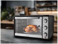 Forno Elétrico de Bancada Mondial Multifuncional 52L Preto e Prata Grand Family II FRN-52-B - 2