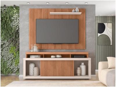 Rack para TV até 70" com Painel 2 Portas Caemmun Aegon