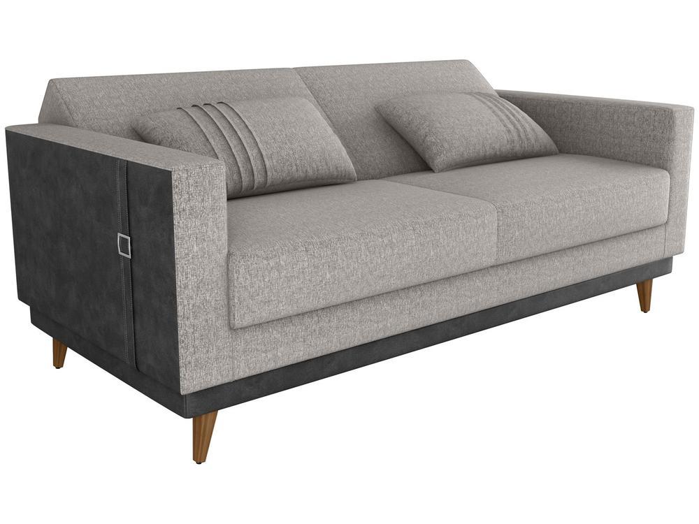 Sofá-cama 3 Lugares Casal Reclinável Facto e Linho Matrix Esther - 7