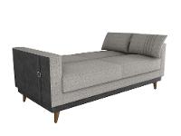 Sofá-cama 3 Lugares Casal Reclinável Facto e Linho Matrix Esther - 8