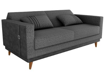 Sofá-cama 3 Lugares Casal Reclinável Facto e Linho Matrix Esther