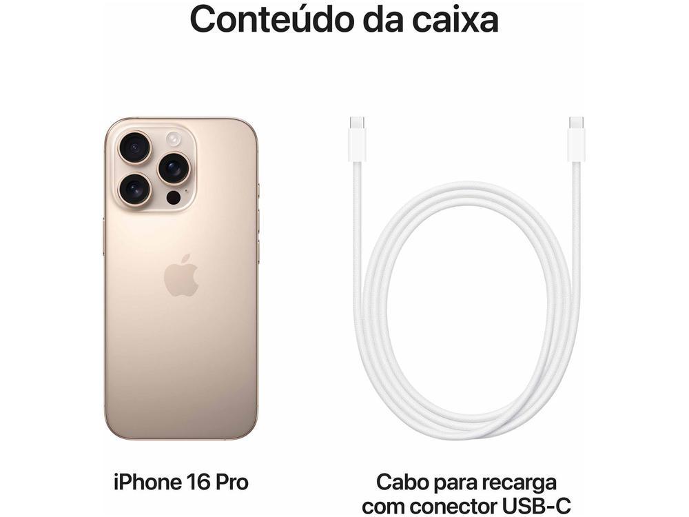 Apple iPhone 16 Pro 128GB Titânio-deserto 6,3" 48MP iOS 5G - 9