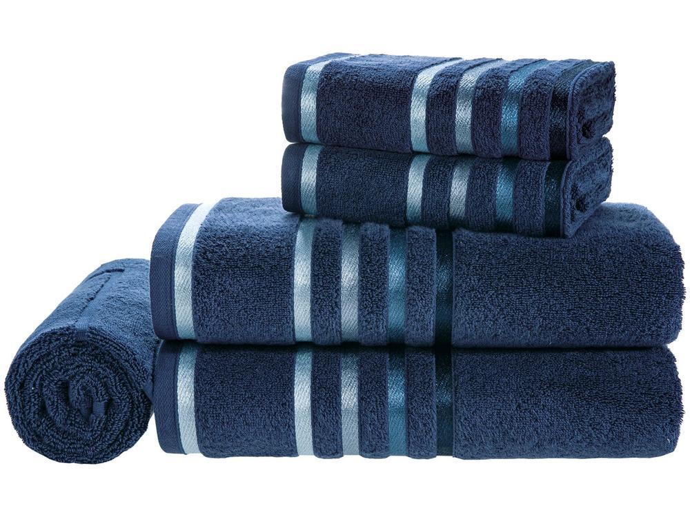 Jogo de Toalhas de Banhão Karsten Lumina Naval 5 Peças - 1