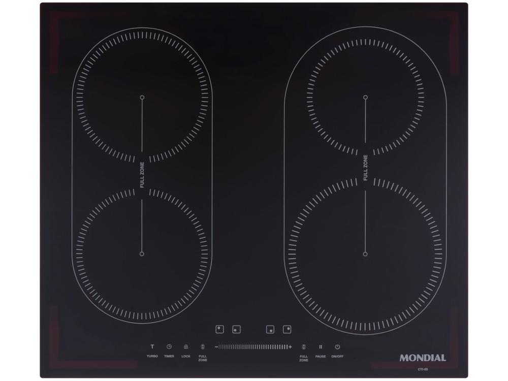 Cooktop 4 Bocas Indução Mondial Touch Preto Acendimento Automático CTI-03 - 4