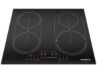 Cooktop 4 Bocas Indução Mondial Touch Preto Acendimento Automático CTI-03 - 1