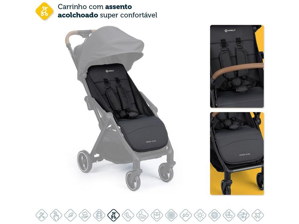 Carrinho de Bebê com Bebê Conforto Safety 1st Travel System Spark Plus Trio até 15kg - 7