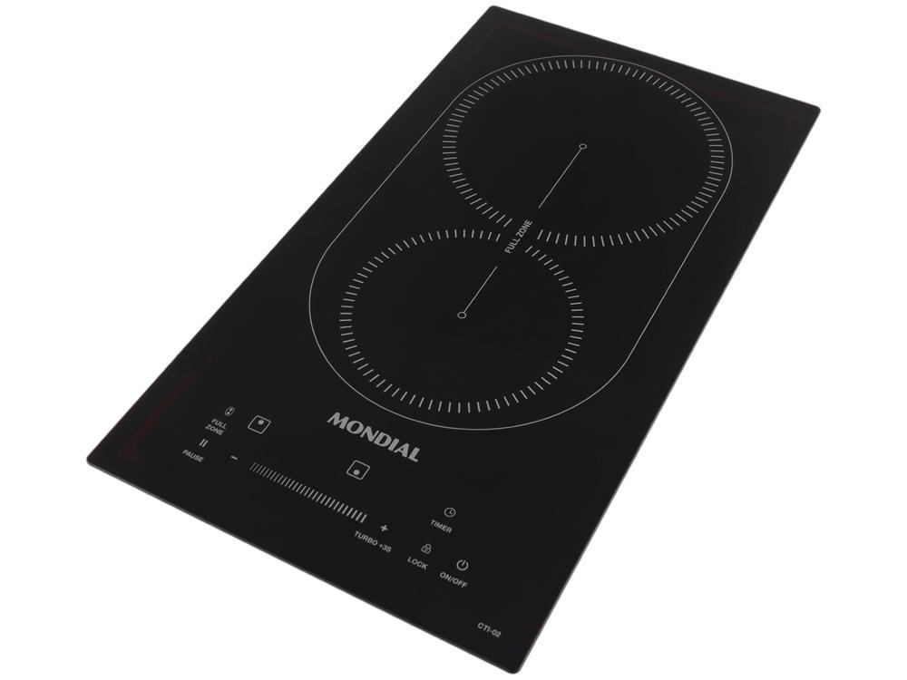 Cooktop 2 Bocas Indução Mondial Touch Preto Acendimento Automático CTI-02 - 8
