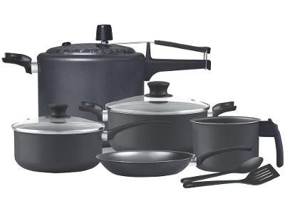 Jogo de Panelas Panelux Antiaderente de Alumínio Grafite 7 Peças Magnific