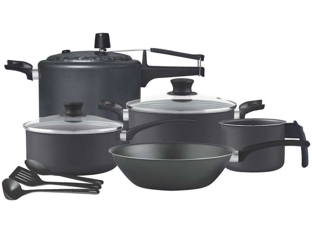 Jogo de Panelas Panelux Antiaderente de Alumínio Grafite 8 Peças Magnific - 1