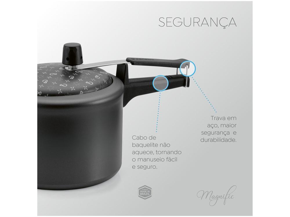 Jogo de Panelas Panelux Antiaderente de Alumínio Grafite 8 Peças Magnific - 5