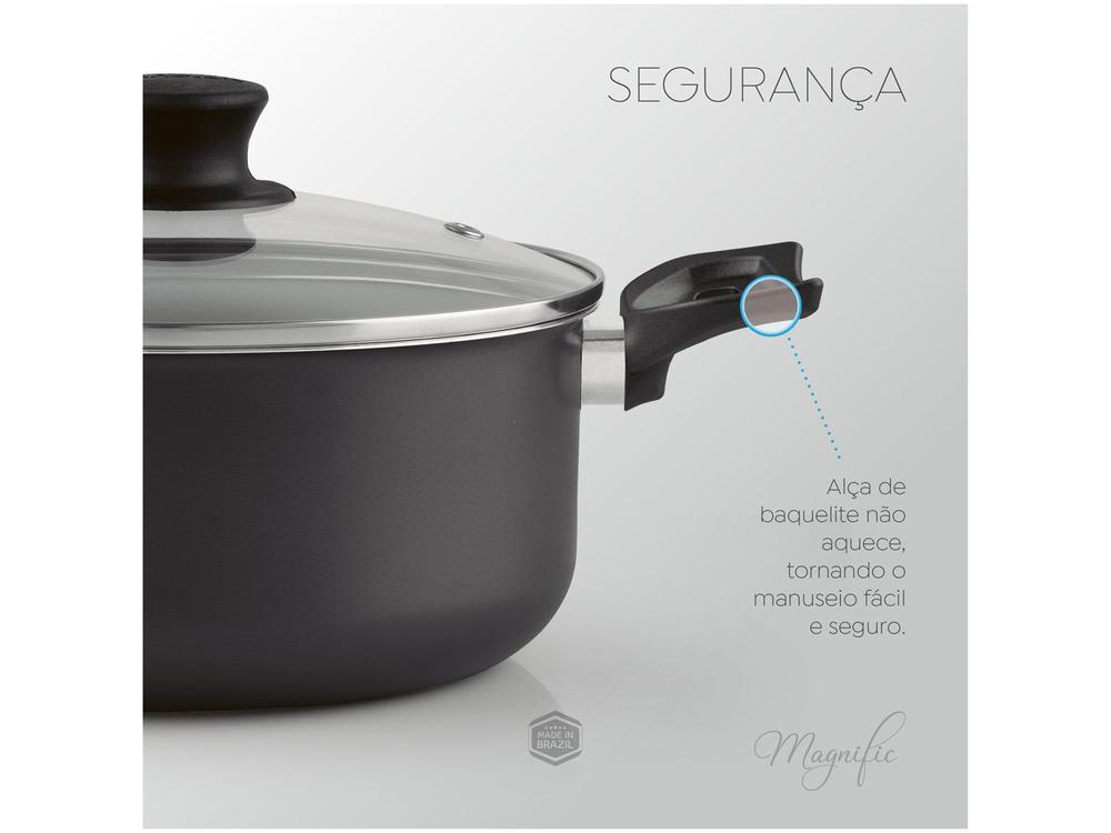 Jogo de Panelas Panelux Antiaderente de Alumínio Grafite 8 Peças Magnific - 9