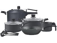 Jogo de Panelas Panelux Antiaderente de Alumínio Grafite 8 Peças Magnific - 1