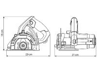 Serra Mármore Tramontina Master 42506020 4.3/8" 1200W 11000RPM - 9