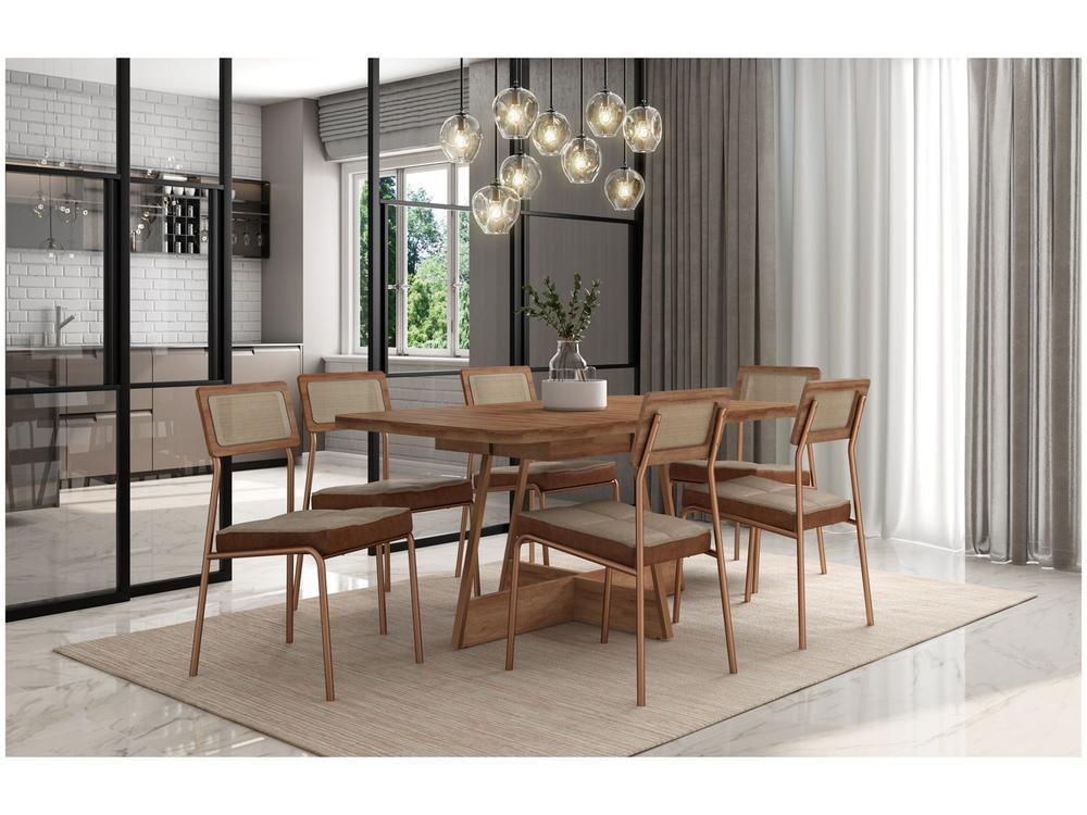 Mesa de Cozinha 6 Cadeiras Retangular Sara Carraro - 1