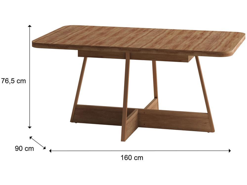 Mesa de Cozinha 6 Cadeiras Retangular Sara Carraro - 2