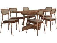 Mesa de Cozinha 6 Cadeiras Retangular Sara Carraro - 5