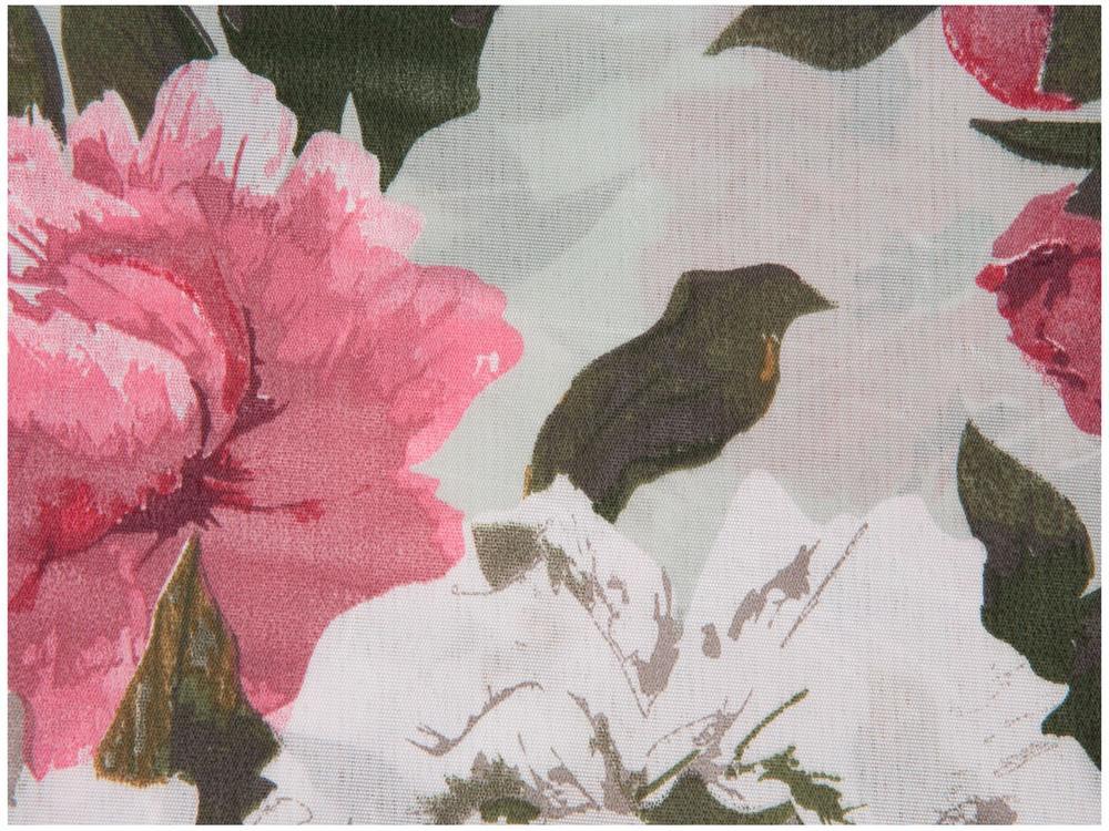 Jogo de Cama Casal de Poliéster Marcelino Têxtil 170 Fios Premier Provençal Branco e Rosa 4 Peças - 3