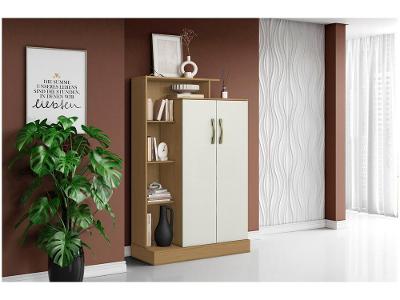 Armário Office Multiuso 2 Portas 7 Prateleiras Aramóveis Florença