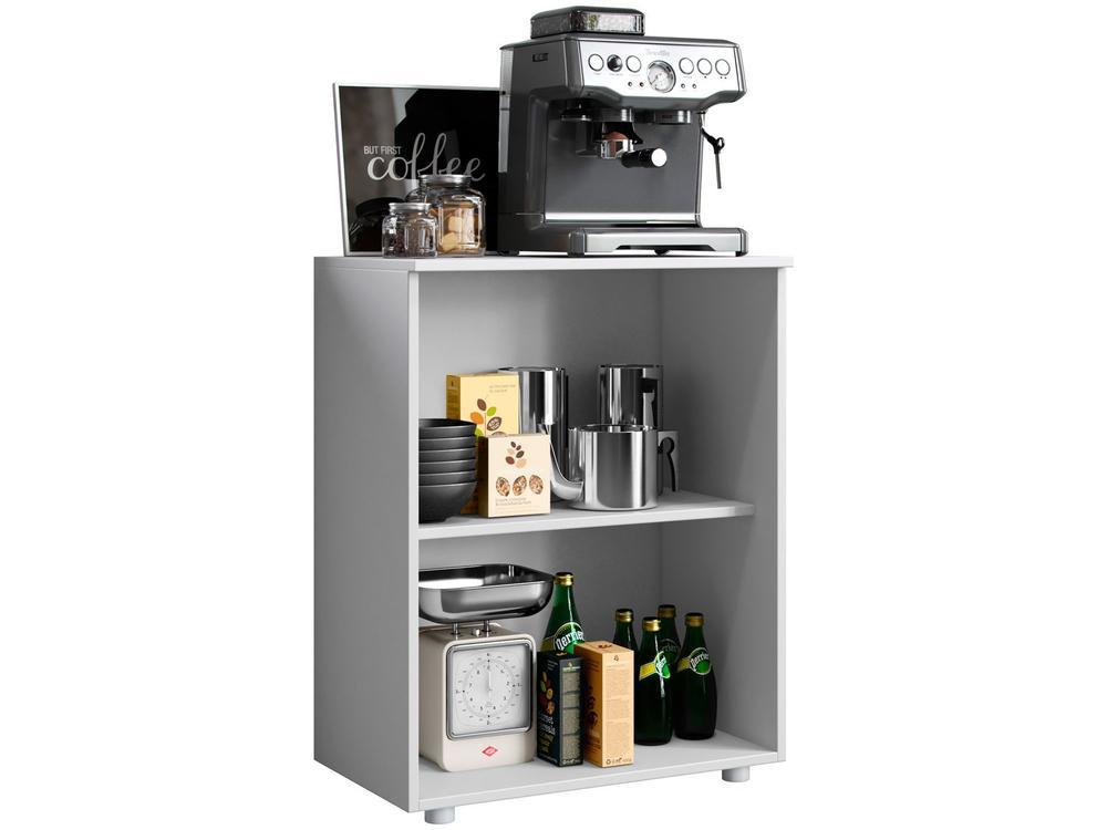 Balcão Multiuso Cantinho do Café com 2 portas Aramóveis Branco Denver - 4