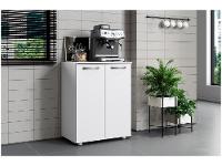 Balcão Multiuso Cantinho do Café com 2 portas Aramóveis Branco Denver - 1