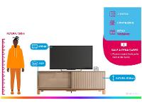 Rack para TV até 65” 2 Portas Caemmun Mondrian - 2