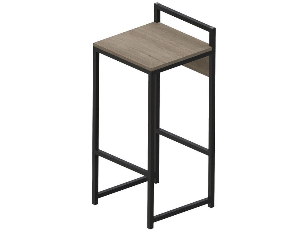 Banqueta Alta Preta e Mel Multivisão Urbana - 1