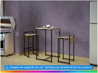 Banqueta Alta Preta e Mel Multivisão Urbana - 2