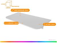 Mesa Dobrável de Parede Multivisão Decore MDS10050BR - 2