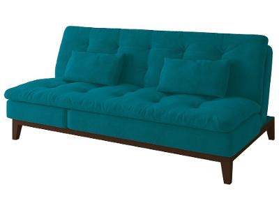 Sofá-cama 3 Lugares Reclinável Suede Linoforte Jade