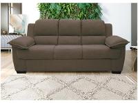 Sofá 3 Lugares Suede Carmel Linoforte