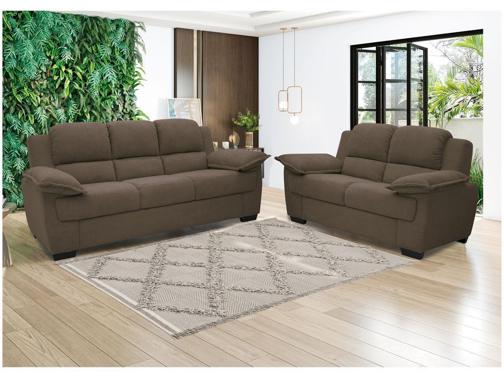 Conjunto de Sofás 2 e 3 Lugares Carmel Linoforte - 1