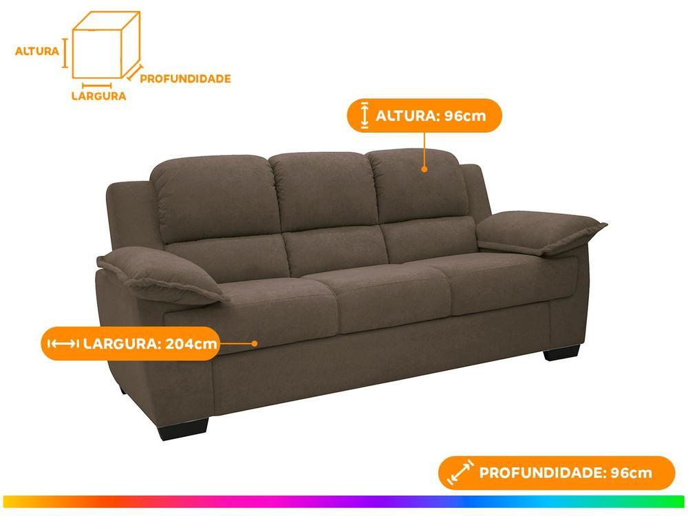 Conjunto de Sofás 2 e 3 Lugares Carmel Linoforte - 2