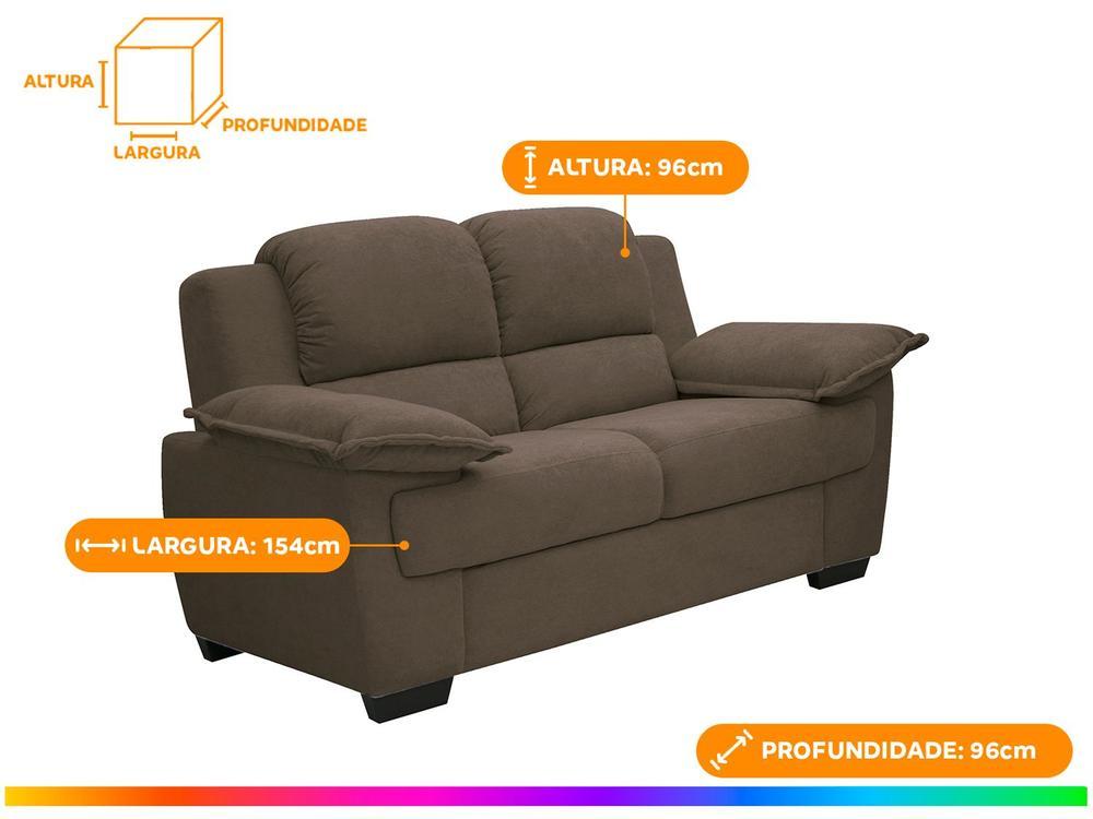 Conjunto de Sofás 2 e 3 Lugares Carmel Linoforte - 3