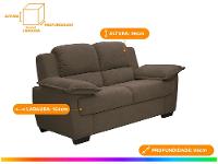 Conjunto de Sofás 2 e 3 Lugares Carmel Linoforte - 3