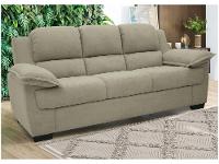 Sofá 3 Lugares Suede Carmel Linoforte - 1