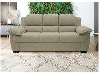Sofá 3 Lugares Suede Carmel Linoforte - 5