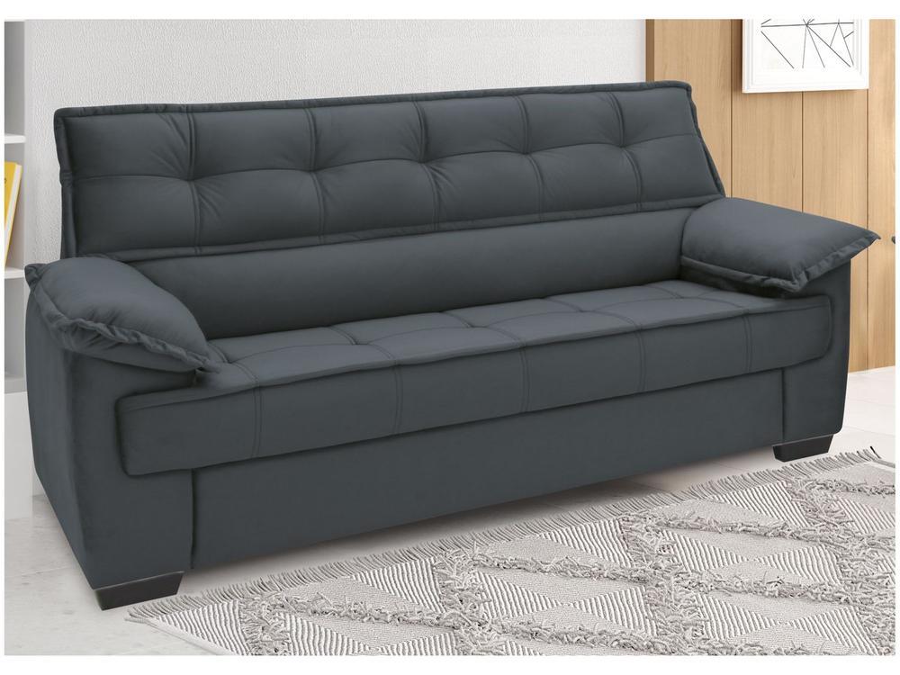 Sofá 3 Lugares Suéde Lisboa Linoforte - 1