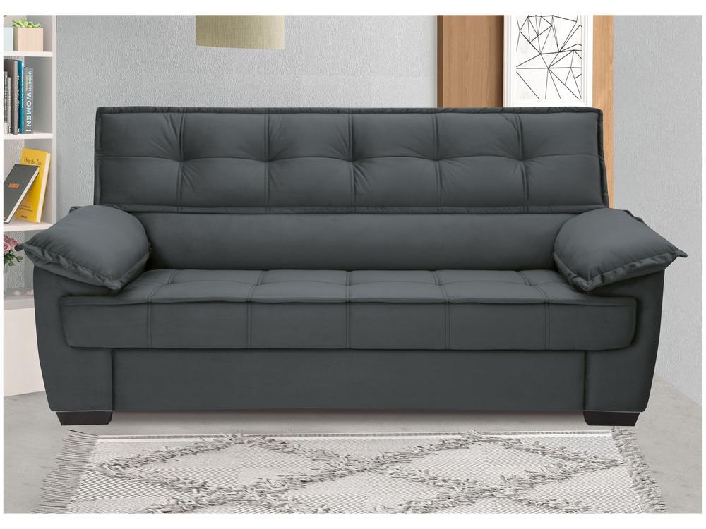 Sofá 3 Lugares Suéde Lisboa Linoforte - 5