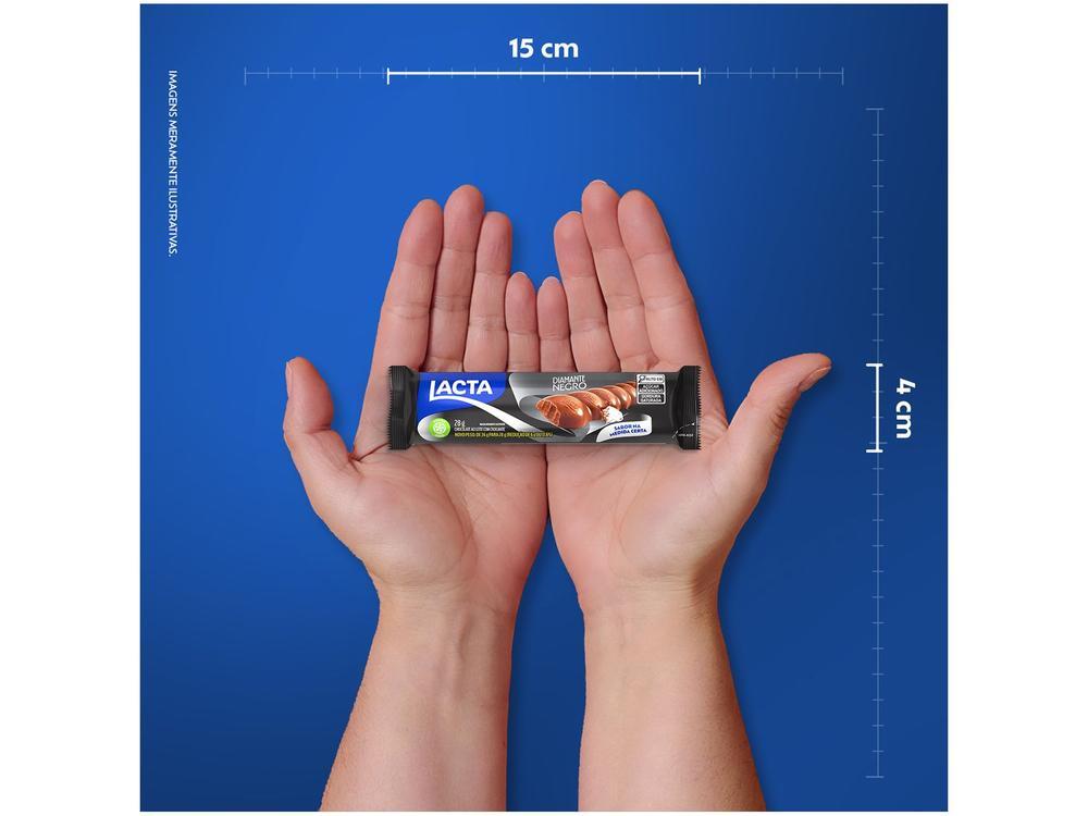 Tablete de Chocolate Diamante Negro ao Leite 28g Display com 12 Unidades Lacta - 5