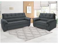 Conjunto de Sofás 2 e 3 Lugares Lisboa Linoforte - 1