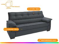 Conjunto de Sofás 2 e 3 Lugares Lisboa Linoforte - 2