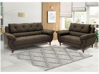 Conjunto de Sofás 2 e 3 Lugares Malbec Linoforte - 1