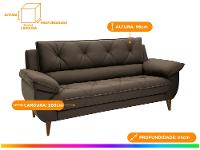 Conjunto de Sofás 2 e 3 Lugares Malbec Linoforte - 2