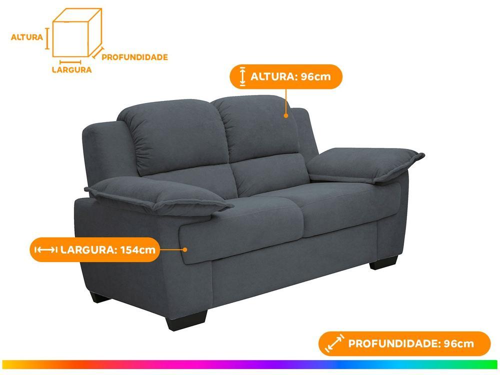 Conjunto de Sofás 2 e 3 Lugares Carmel Linoforte - 3