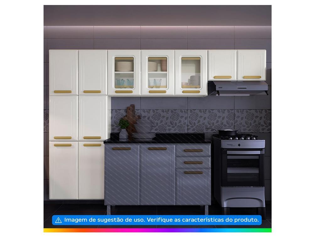 Armário de Cozinha Compacta Telasul Ágata 11 Portas de Aço - 4