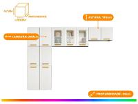 Armário de Cozinha Compacta Telasul Ágata 11 Portas de Aço - 3