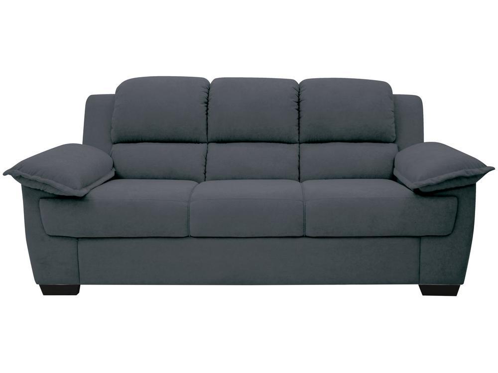 Sofá 3 Lugares Suede Carmel Linoforte - 6