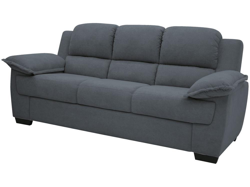 Sofá 3 Lugares Suede Carmel Linoforte - 7